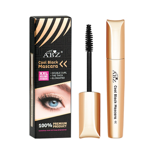 Máscara gruesa para pestañas, máscara resistente al agua, crema para pestañas sin aceite OEM, tubo de máscara dorada, <span class=keywords><strong>Rimel</strong></span> líquido con efecto Natural negro - Product Image 1