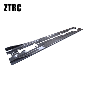 For CLA-Class W117 C117 R Style Real Carbon Fiber Side Skirts 2013-2020 - Product Image 2