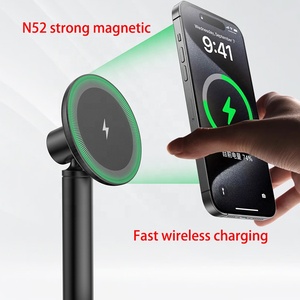 Support de chargeur sans fil magnétique de bureau 15W PD3.1 avec charge rapide Type-C, protection ignifuge et OTP pour iPhone - Product Image 3