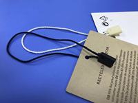 Chaîne d'étiquettes de vêtements écologiques, matériau biodégradable, conforme aux normes d'exportation, personnalisation du LOGO prise en charge