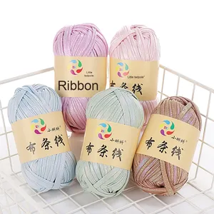 Sợi len làm thảm tự làm của nhà sản xuất Hyuna, chất liệu vải 100% polyester, dệt tay, làm mũ búp bê, chất liệu gạc, bán buôn - Product Image 3