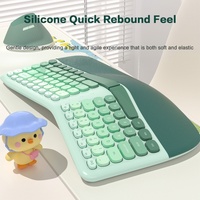Combo de Teclado y Ratón Inalámbrico Ergonómico MOFII 2.4G con Reposamuñecas, Ratón Vertical de 1600DPI para PC/Laptop/Escritorio, en Stock