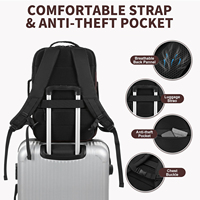 Sac à dos de voyage multifonctionnel OEM/personnalisable, simple, grande capacité, imperméable, pour ordinateur portable, idéal pour les trajets quotidiens