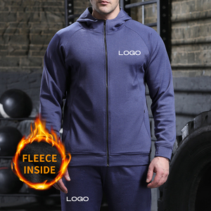 Casual Hoodie Design Polyester Sweat <b>Jacket</b> Hidden Pocket Sport Outfit <b>Workout</b> Men <b>Jackets</b> - Product Image 6