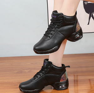 Scarpe da ballo da donna con suola divisa in pelle per Jazz, Danza Latina, Salsa, Tango, Swing, Pratica di Jazz e Camminata - Product Image 5