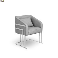 Chaise pivotante de luxe moderne, chaise de réception sans accoudoirs réglable avec base dorée