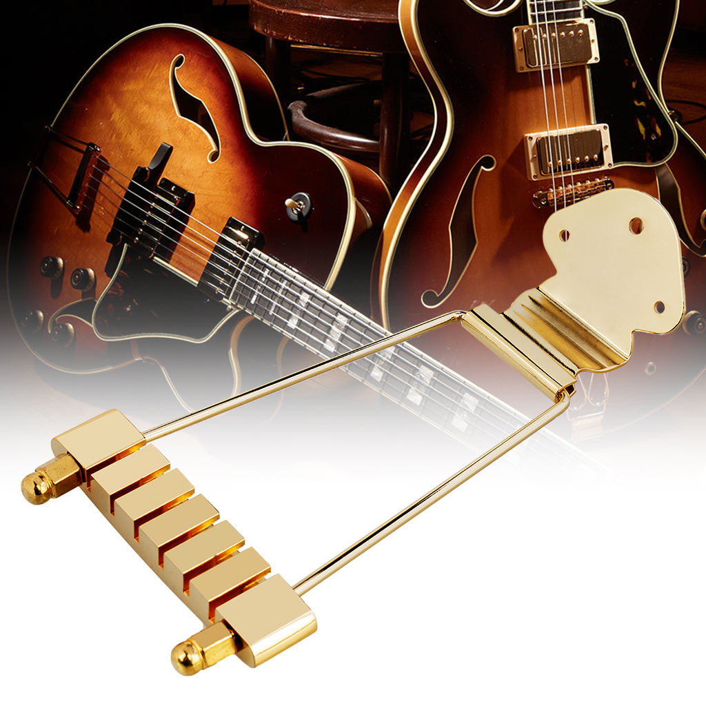 Ponte Metallico Chitarra Ponte Trapezio Per Chitarra Jazz - In - Foto 11