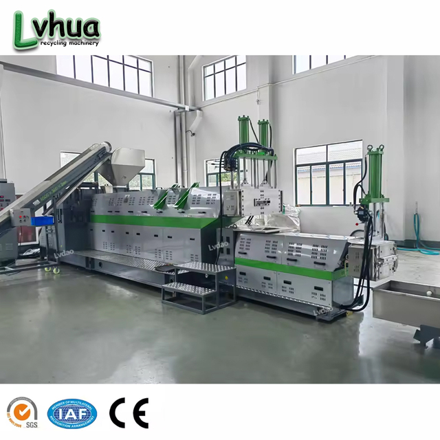 High-speed Plastic Recycling Granulator for PP PE Waste to Make Bricks Exhaust Type Single Screw PE/PP Regrind Machine