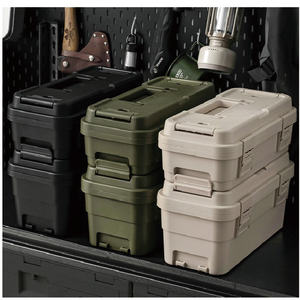 Boîte de rangement d'outils double couche multifonctionnelle pour la maison, boîtes de rangement d'outils de camping, étui à outils empilables - Product Image 6