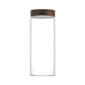 Barattolo Moderno Minimalista per Chicchi di Caffè, <span class=keywords><strong>Contenitore</strong></span> Ermetico <span class=keywords><strong>in</strong></span> Vetro per Alimenti con Coperchio <span class=keywords><strong>in</strong></span> <span class=keywords><strong>Legno</strong></span>, per Caffè <span class=keywords><strong>in</strong></span> Polvere e Tè - Product Image 5