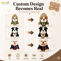 Peluche personnalisée de bouledogue à faible MOQ pour machines à griffes, centres de divertissement, salles d'arcade et programmes de récompenses
