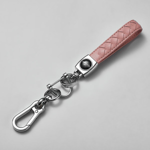 พวงกุญแจคาราบิเนอร์โลหะผสมสังกะสีรูปสี่เหลี่ยมผืนผ้าหนังแกะทนทาน - Product Image 4