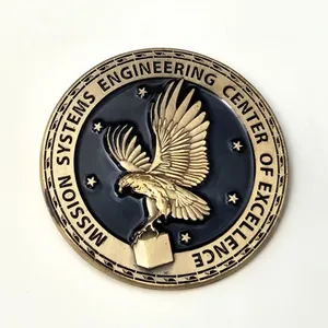 Customized Gold Plated Commemorative Metal Coin Wholesale Business Logo or Art Themed Medal with Casting Printing Techniques