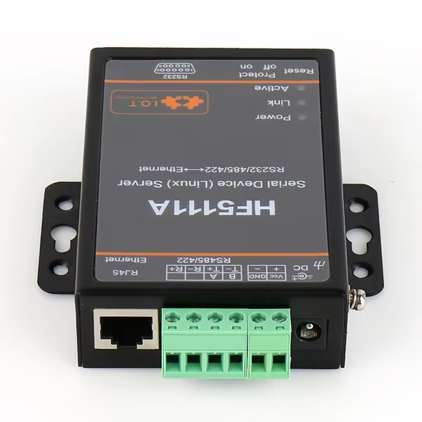 CE FCC Offical HF5111A Serial Server RJ45 RS232/485/422 to Ethernet Linux Serial Port Server Converter Device Industrial DTU