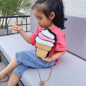 Tas Selempang Anak Baru Model Fancy, Mini Lucu Rantai Es Krim Kue, Dompet Koin Anak - Product Image 5