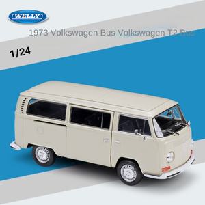 Venta caliente Welly 1:24 Vo Lkswagen 1972 T2 <span class=keywords><strong>BUS</strong></span> Metal Coleccionable Simulación Die Cast Car Alloy Car Model Vehicles - Product Image 5