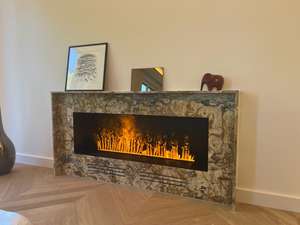 Offre Spéciale Italie Intérieur <span class=keywords><strong>Maison</strong></span> Meubles 3D Eau Vapeur Cheminée Électrique Avec Charbon De Bois Son Smart Vapor Cheminée - Product Image 4