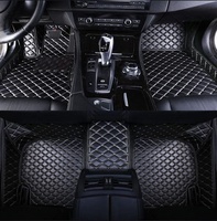 Tapis de sol de voiture durables en cuir double couche, de haute qualité, non toxiques, universels, antidérapants, adaptés à toutes les saisons