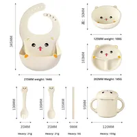 Assiette à dîner pour bébé en silicone, bol d'apprentissage créatif pour enfants, assiette divisée pour nourrissons, assiette pour aliments pour bébés, qualité alimentaire