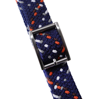 Service OEM, ceinture tissée plate pour hommes, design personnalisé de haute qualité, fournisseur de ceintures en toile tendance