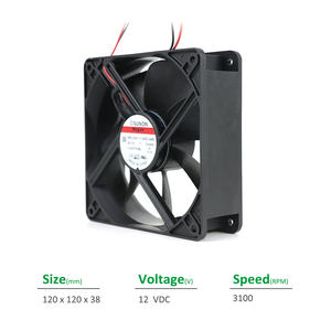 SUNON MEC0381V1-000C-A99 OEM/ODM Electric 120x120x38mm 12VDC 833mA 10W 3100RPM 138CFM Vapo Bearing Cabinet Axial Cooling Fan - Product Image 2
