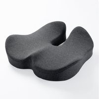 Coussin de siège en mousse à mémoire de forme pour chaises de bureau et sièges de voiture ergonomique pour le soulagement de la sciatique
