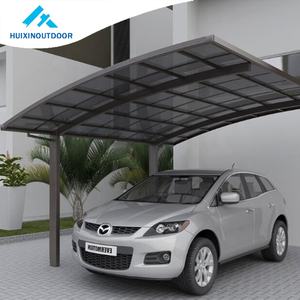 Garages d'ombrage pour la neige en métal auvent en aluminium pour abri d'auto à pente unique avec toit en tôle de polycarbonate - Product Image 6
