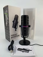 Microphone dynamique tout métal USB/XLR pour podcast micro MV7 pour enregistrement de podcasting jeux en direct