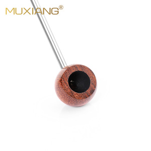 MUXIANG Wooden Tobacco Pipe Rosewood Straight Type For Smoking Gift - Product Image 2