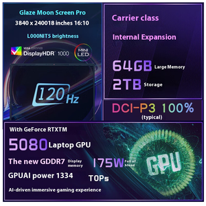 Ordinateur portable professionnel Ryzen 9 alimenté MSI <span class=keywords><strong>Titan</strong></span> 18 Pro 2025 4K MiniLED 64 Go DDR5 2 To PCIe SSD RTX5080 ordinateur portable de jeu - Product Image 2