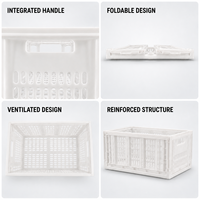 Caisse en plastique pliable empilable de qualité alimentaire Yusu, couleur personnalisée, pour le stockage en vrac de fruits et légumes, boîte logistique