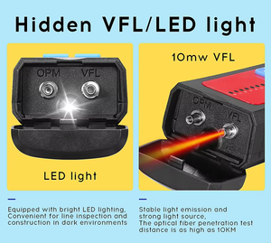 Five-in-One Fiber Identifier with OFI+OPM+10mw VFL <b>RJ45</b> Network Tester LED SM MM <b>Cable</b> Dry Battery for 4G 3G Networks - Product Image 6