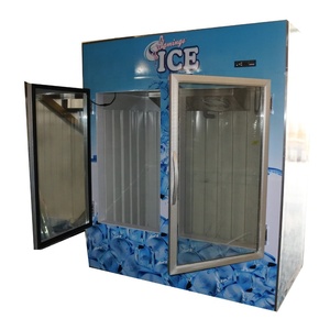 Sbrinamento automatico-5 gradi <span class=keywords><strong>C</strong></span> Display di raffreddamento della ventola su misura per il raffreddamento del ghiaccio Merchandiser per esterni sacchetti di 200 del ghiaccio - Product Image 3