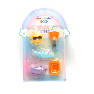 Soododo venta al por mayor promocional Sun Boat <span class=keywords><strong>Puzzle</strong></span> borrador en forma de lápiz para niños conjunto de papelería - Product Image 1