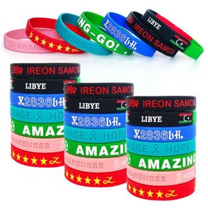 Bracelet en silicone personnalisé avec impression recto-verso, sans minimum de commande, bracelet en caoutchouc personnalisé, bracelet de basketball - Product Image 5