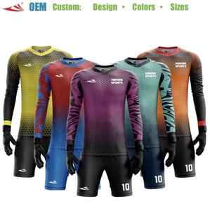 <strong>Goalkeeper</strong> Pad Shirt Shorts Kit Football Accessories Equipment Purple <strong>Jersey</strong> <strong>Futsal</strong> Top Custom Design Soccer Uniforms - Product Image 1