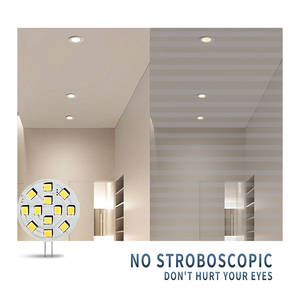 <span class=keywords><strong>Ampoule</strong></span> <span class=keywords><strong>LED</strong></span> <span class=keywords><strong>G4</strong></span> AC/DC 12V/24V 2W SMD2835 12 <span class=keywords><strong>LED</strong></span> sans scintillement, CRI 90 élevé, pour éclairage de bateau, <span class=keywords><strong>hotte</strong></span>, remplacement de lampe halogène - Product Image 5
