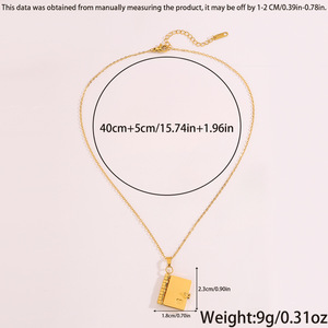 Collier pendentif livre en acier inoxydable pour <span class=keywords><strong>maman</strong></span>, fils, amoureux, avec logo gravé au laser personnalisé pour la famille - Product Image 6