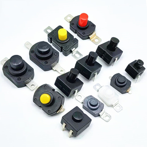 Interruptor de Linterna KAN-28 1.5A 250V 18*12mm, Interruptor de Botón Pulsador de Tipo Parche con Bloqueo Automático 2P-ON-OFF, Interruptores Pequeños - Product Image 6