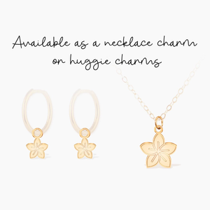 Pendant Flower Charm Hawaiian <strong>Jewelry</strong> Plumeria Birth Flower Mini Flower Charm Floral <strong>Jewelry</strong> - Product Image 1