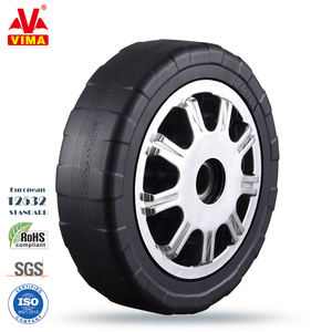 VIMA Edelstahl rollen <span class=keywords><strong>6</strong></span> "Fest platte Hochleistungs-PU-Polyurethan European12532 Edelstahl räder Nachlauf - Product Image 6