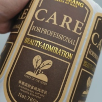 Étiquette adhésive personnalisée de qualité supérieure avec logo imprimé, autocollant en papier kraft estampé à chaud, cercle résistant et recyclable pour cosmétiques et shampoings