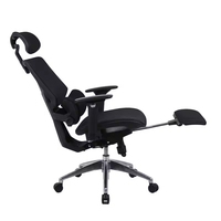 Chaise de bureau exécutive ergonomique moderne, dossier haut, structure en métal, tissu en maille, réglable en hauteur, certifiée BIFMA, fabricant