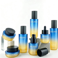 Pot de crème pour soins de la peau, flacon compte-gouttes en verre pour lotion et sérum, emballage personnalisé violet, argenté, doré, 30g, 50g, 30ml, 45ml, 100ml, 120ml, 150ml