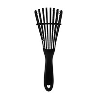 Brosse à cheveux démêlante MJ Custom Logo 9 rangées Denman, poils en nylon, manche en plastique, peigne à poux laser pour usage domestique et professionnel en salon de coiffure