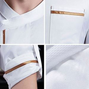 เสื้อแจ็คเก็ตครัวสีเหลือง ดีที่สุดสำหรับร้านอาหาร ผู้จัดจำหน่ายชุดยูนิฟอร์มแฟชั่น เสื้อเชฟแขนยาวแบบคลาสสิกสำหรับทุกเพศ - Product Image 3