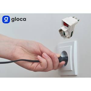 Gloca Pack de 3 adaptateurs triples 16A 250V 2 prises avec interrupteur, rallonge de prise en plastique blanc - Product Image 6