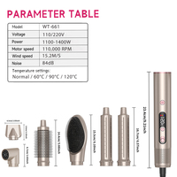 Fabricant en gros de sèche-cheveux professionnel ionique 6-en-1 OEM ODM personnalisé, brosse à air chaud 110 000 tr/min, flux d'air puissant, coiffeur capillaire