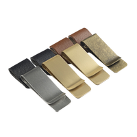 Prêt à expédier : Clip porte-stylo rétro en cuir PU avec boucle en laiton, 4 couleurs, livraison rapide