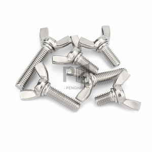 Vis à oreilles DIN316 durables en acier inoxydable, vis papillon, tailles <span class=keywords><strong>M3</strong></span> à M10 avec finition unie, quincaillerie de fixation à oreilles - Product Image 2